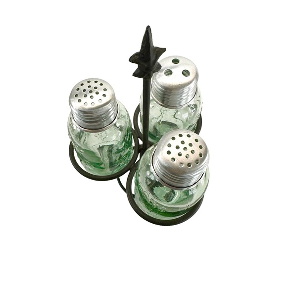 Vintage Salt, Pepper, Toothpick Holder with holder/caddy - Picture 7 of 9